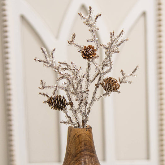 Frozen Twigs & Pine Pick, 14"