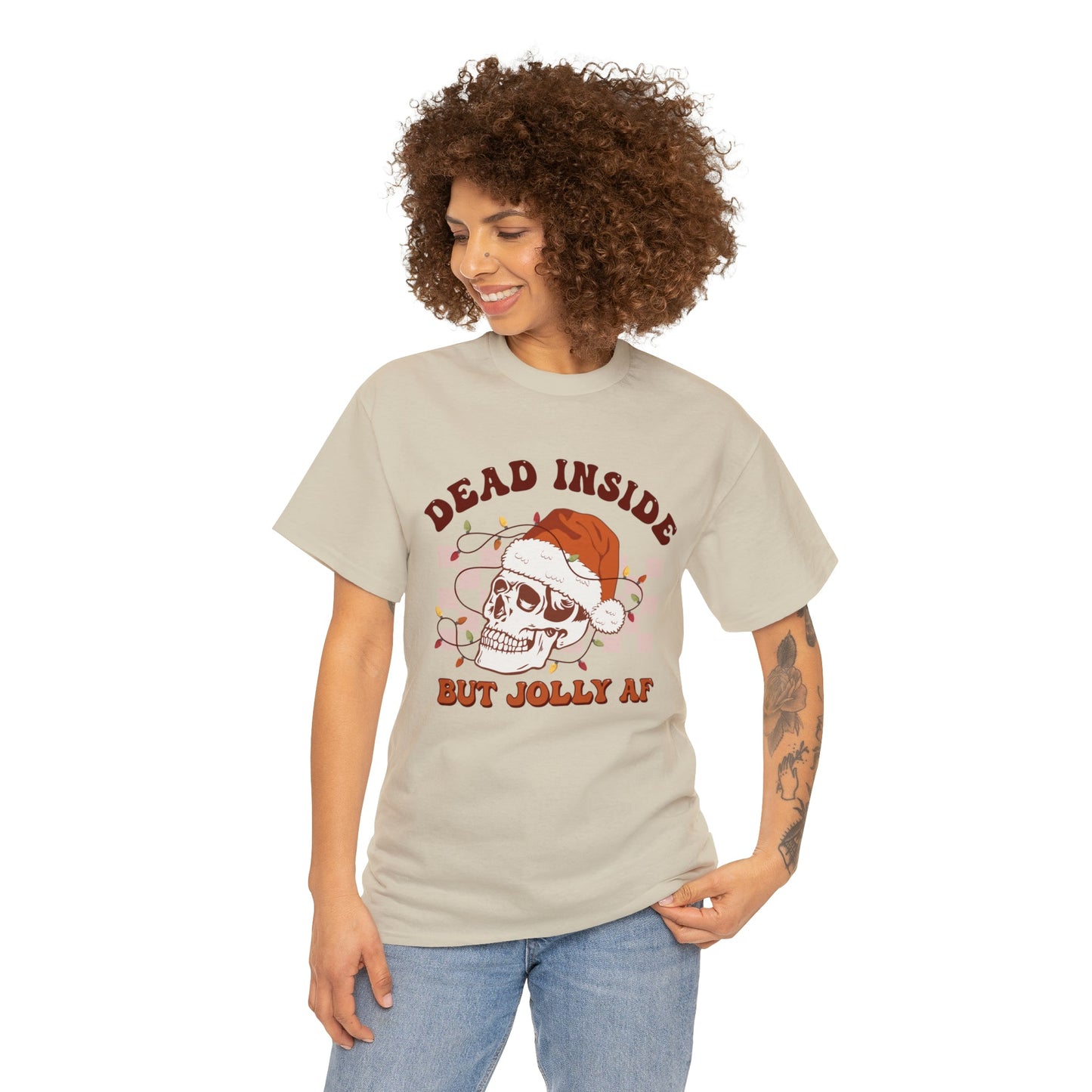 Dead Inside Heavy Cotton ChristmasTee