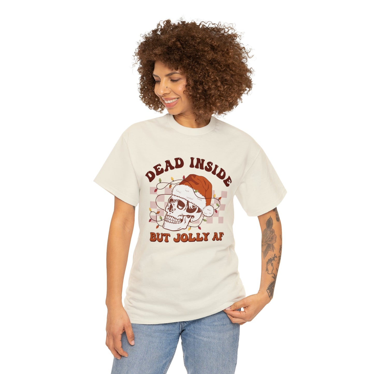 Dead Inside Heavy Cotton ChristmasTee