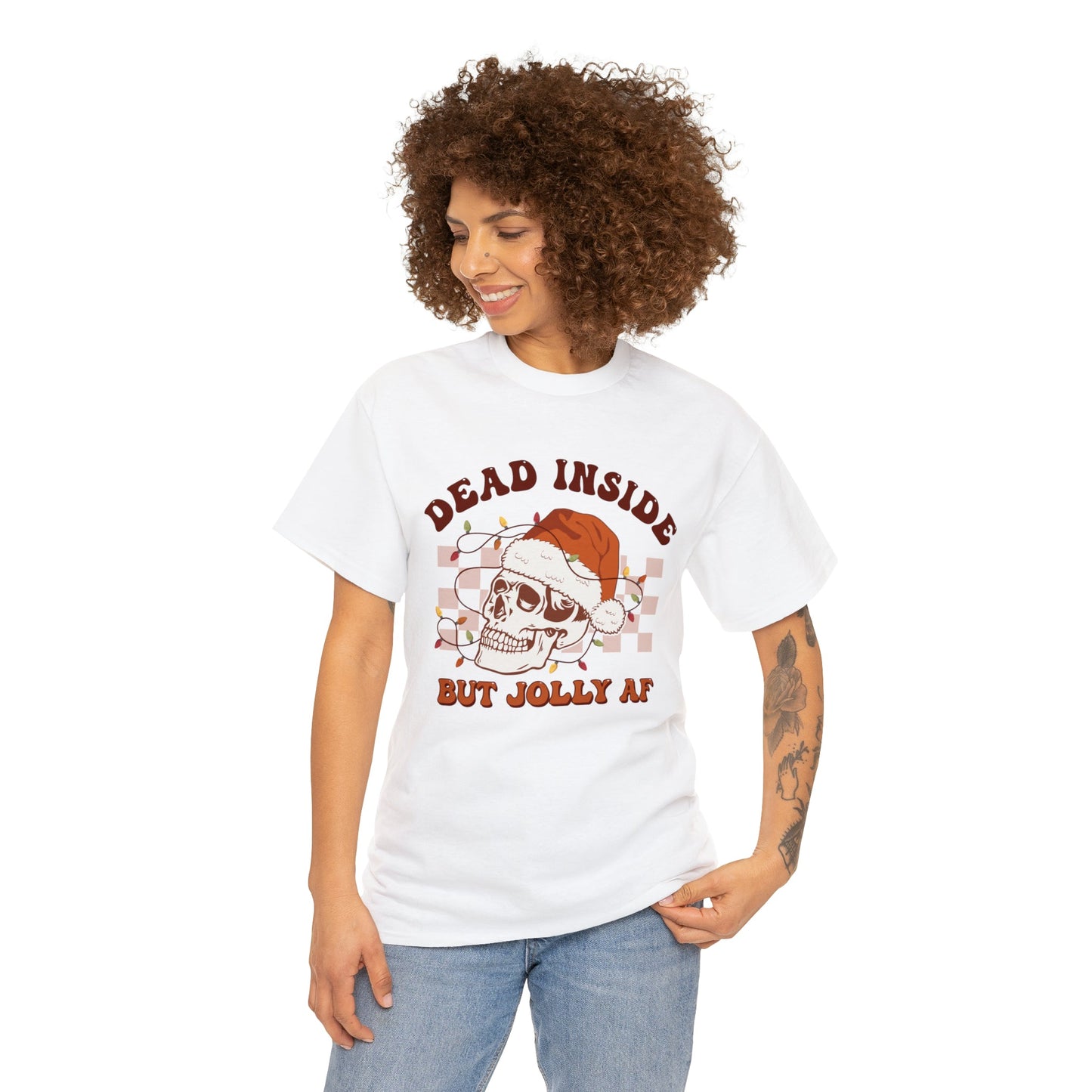 Dead Inside Heavy Cotton ChristmasTee