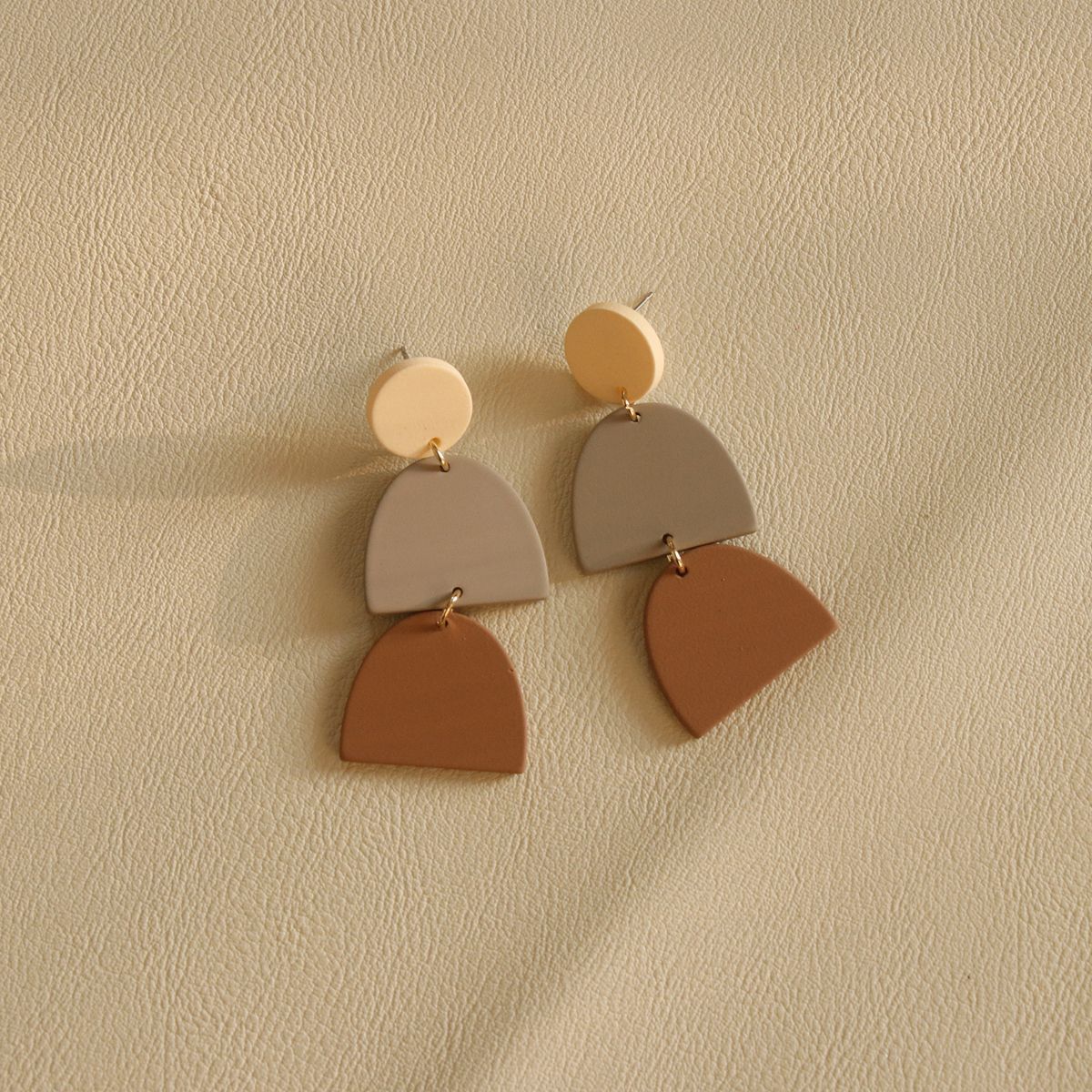 *RTS* Clay Textured Acrylic Drop Studs