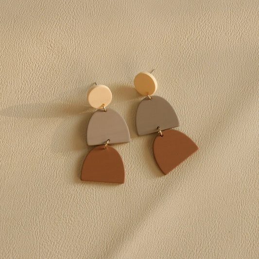 *RTS* Clay Textured Acrylic Drop Studs