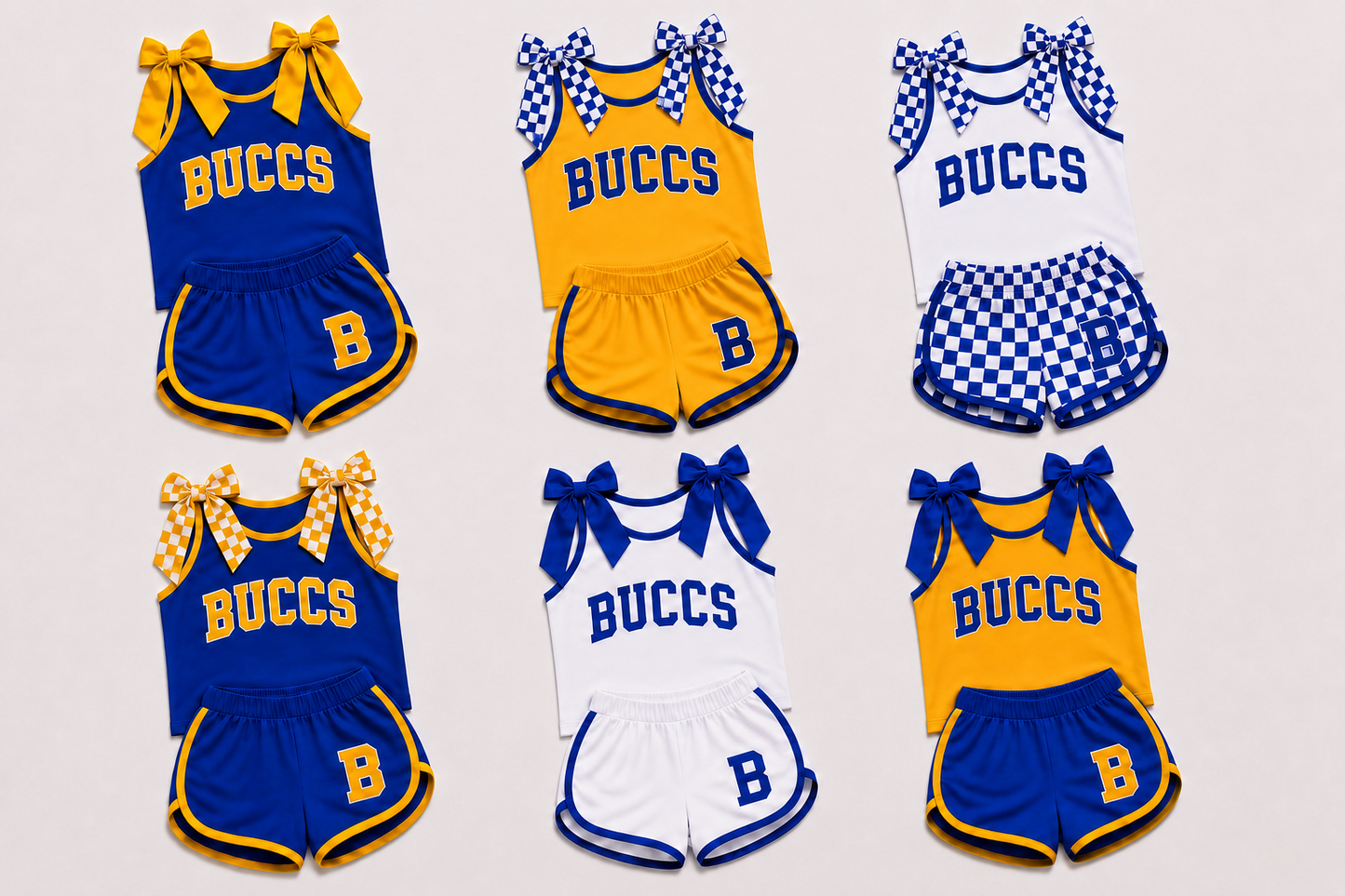 Posh Prep BowTie Cheer Outfit Buccs