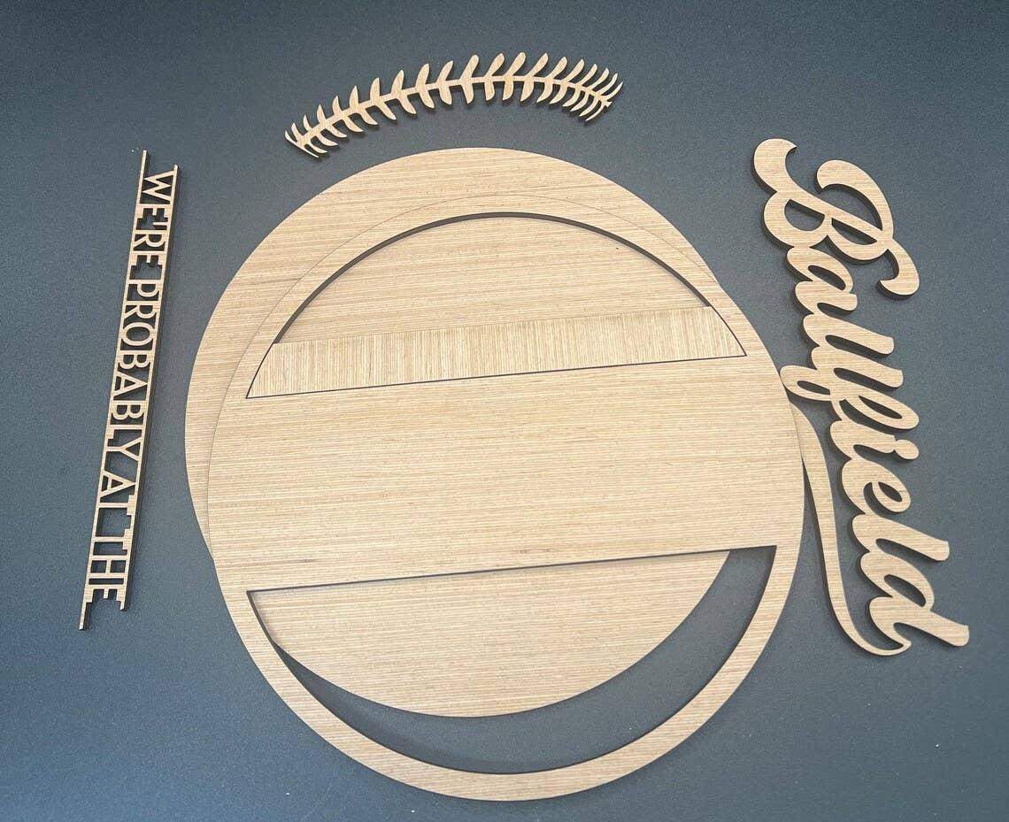 Ballfield Door Hanger DiY