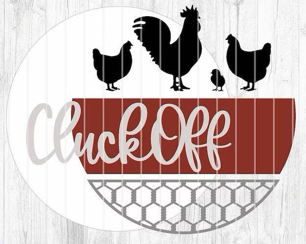 Cluck Off Chicken DIY Door Hanger | Paint Kit