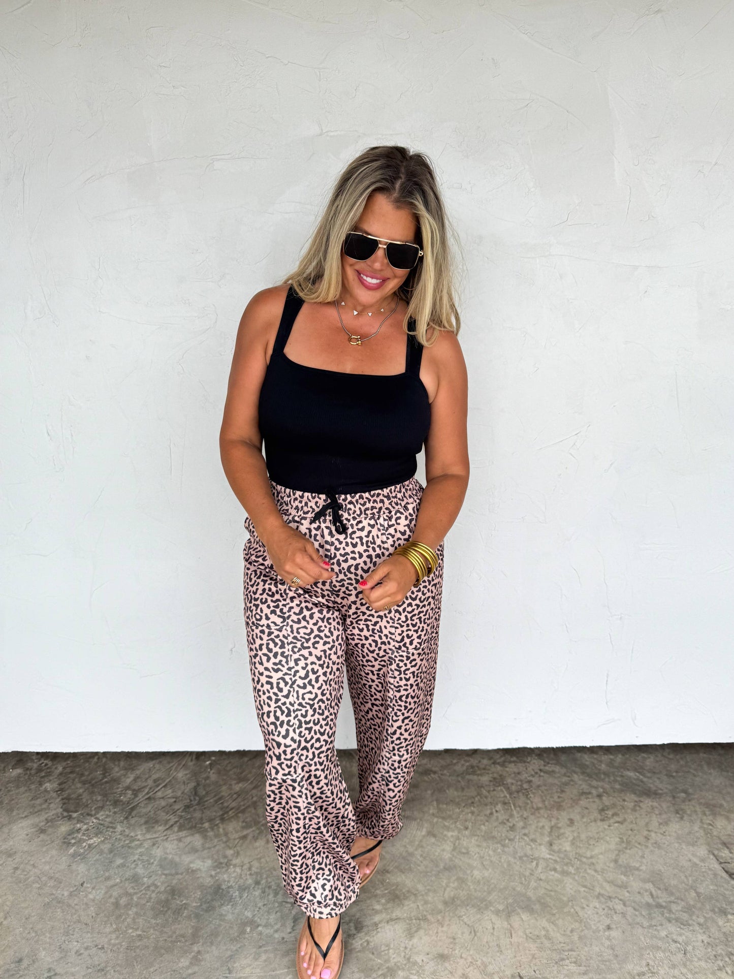 COCO CHEETAH JOGGER PANTS