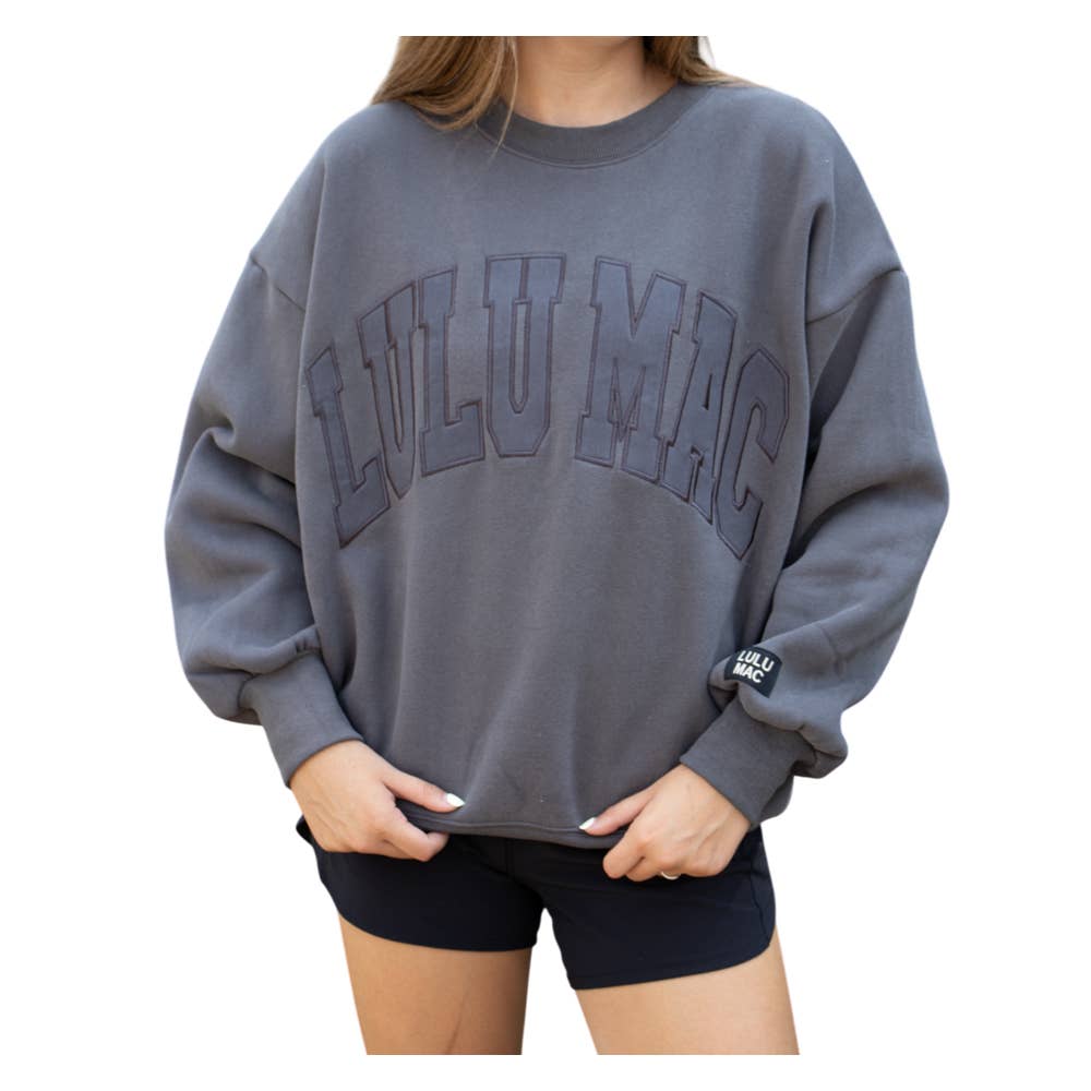 MONO-2225 DARK GREY Lulu Mac Sweatshirt
