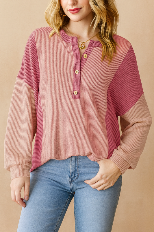 Corded Colorblock Sweatshirt FB