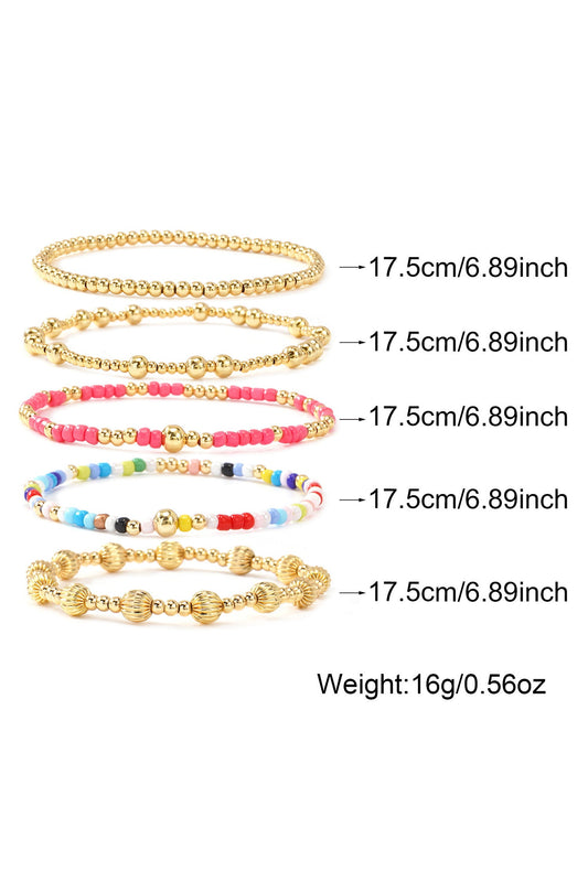 Vibrant Bead Bracelet Set FB