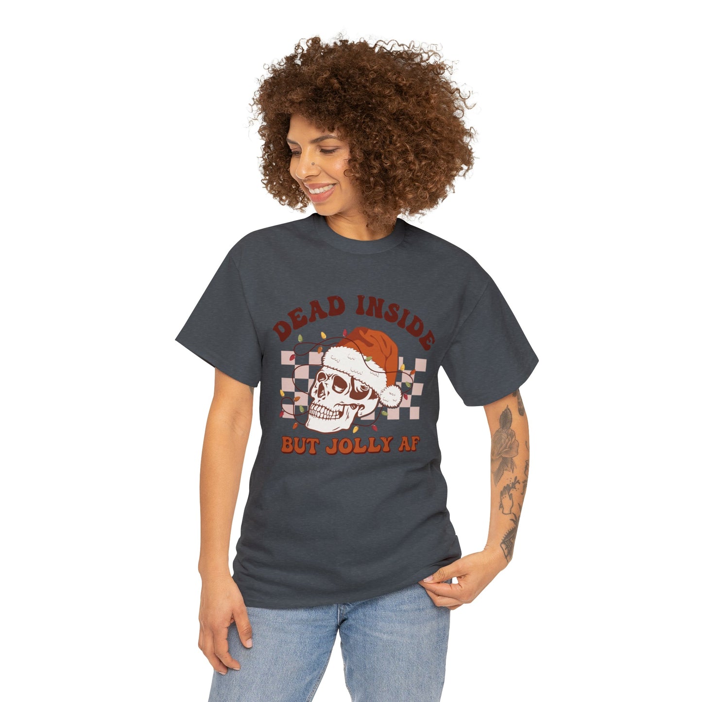 Dead Inside Heavy Cotton ChristmasTee