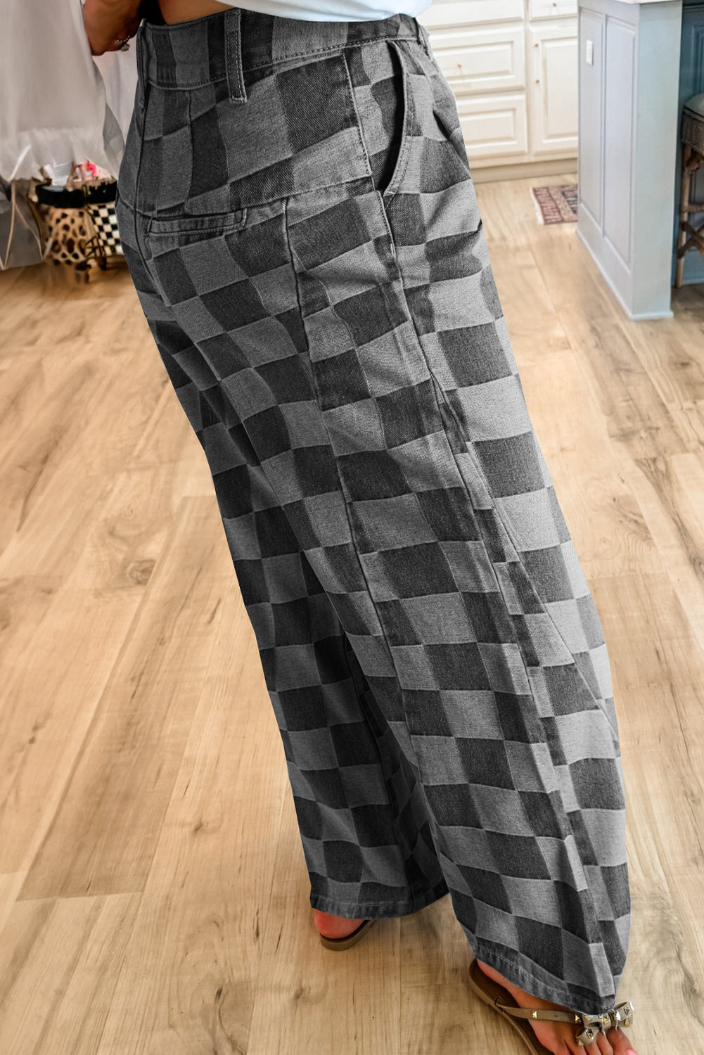 Checkered Jeans FB