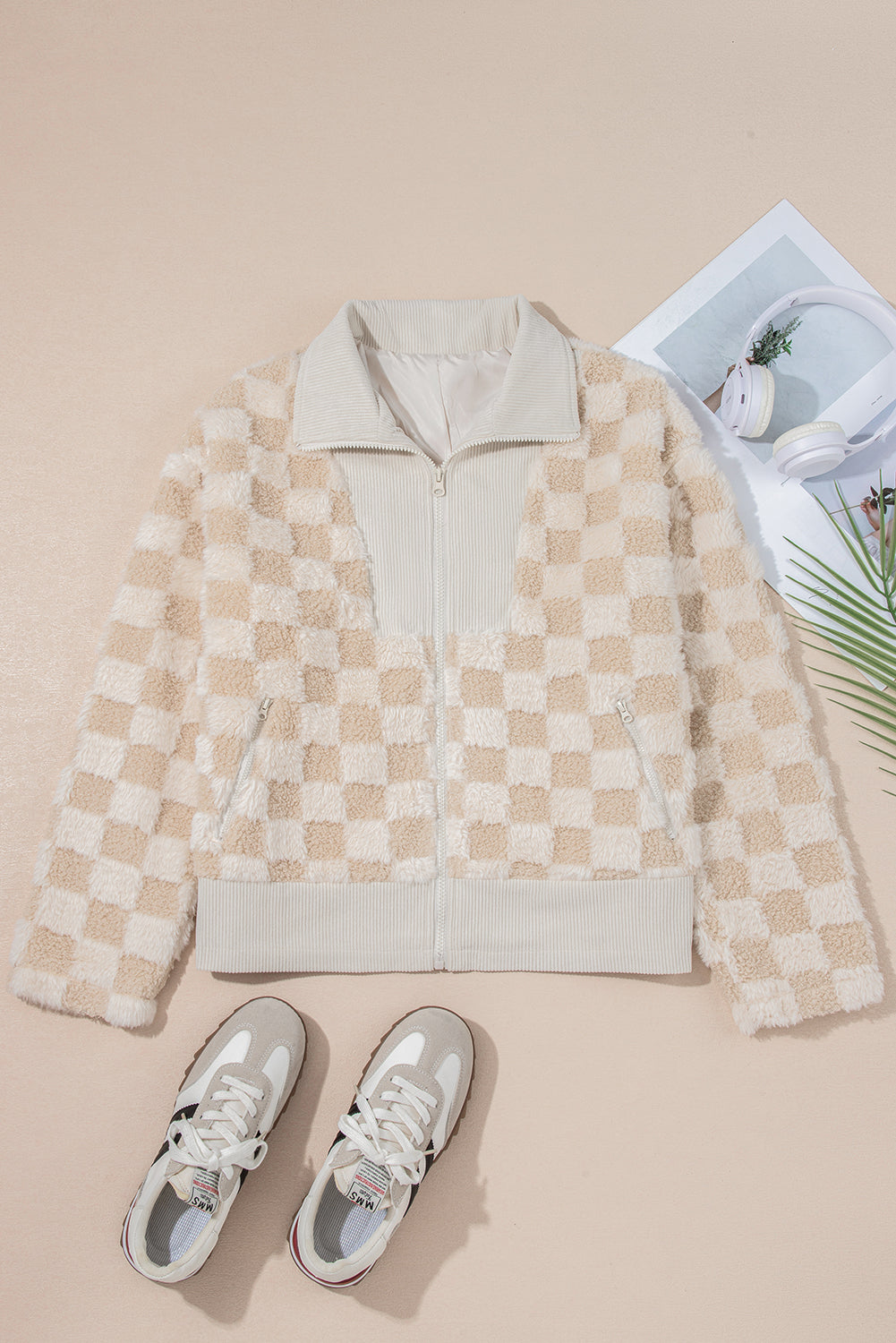 Khaki Sherpa Corduroy Jacket September.