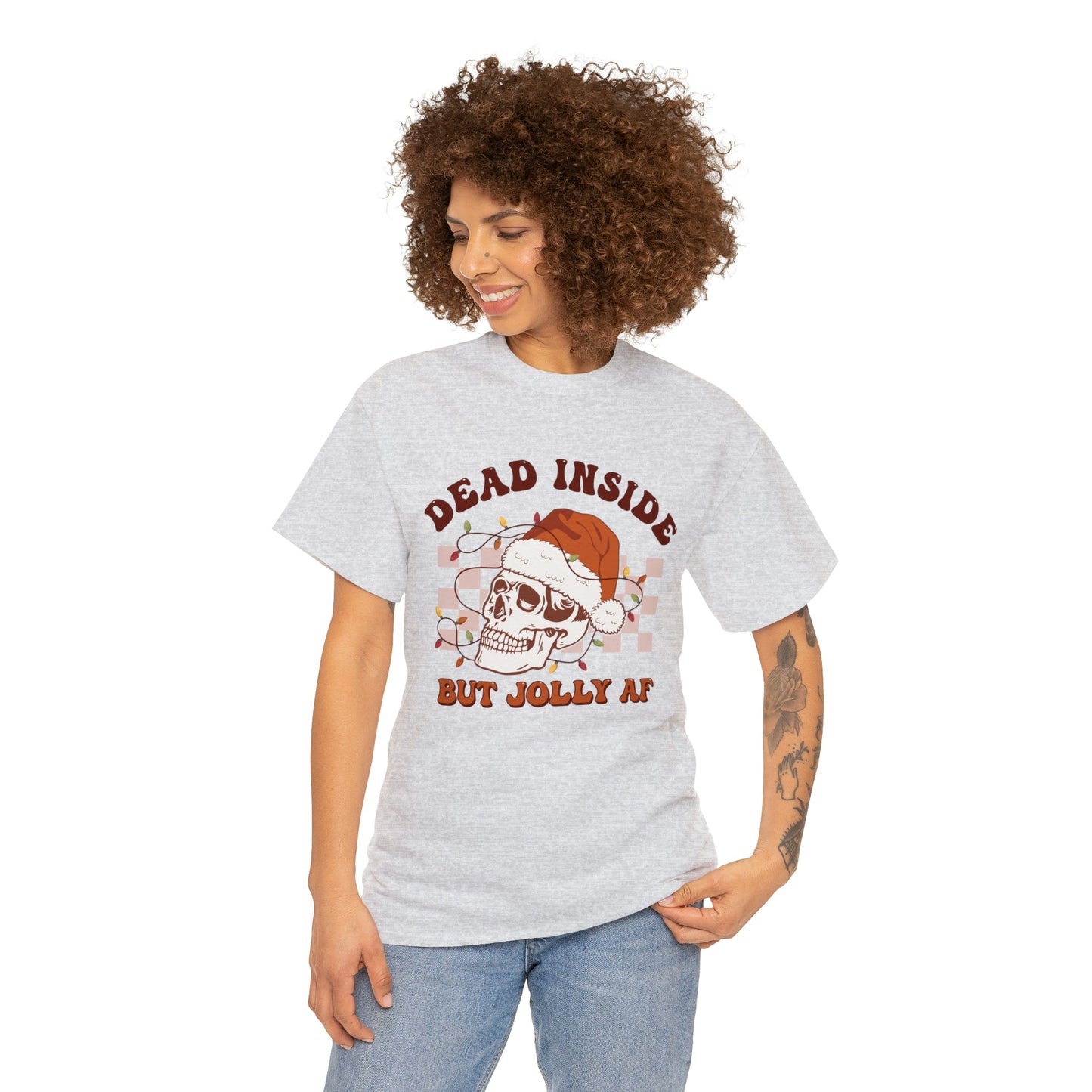 Dead Inside Heavy Cotton ChristmasTee