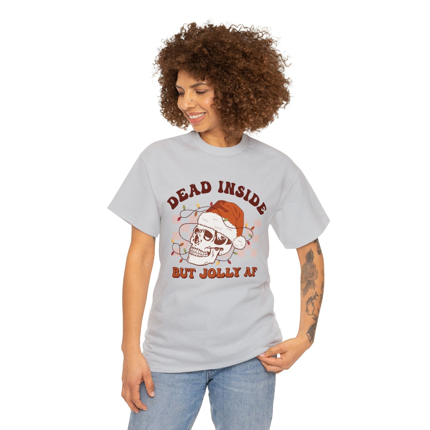 Dead Inside Heavy Cotton ChristmasTee