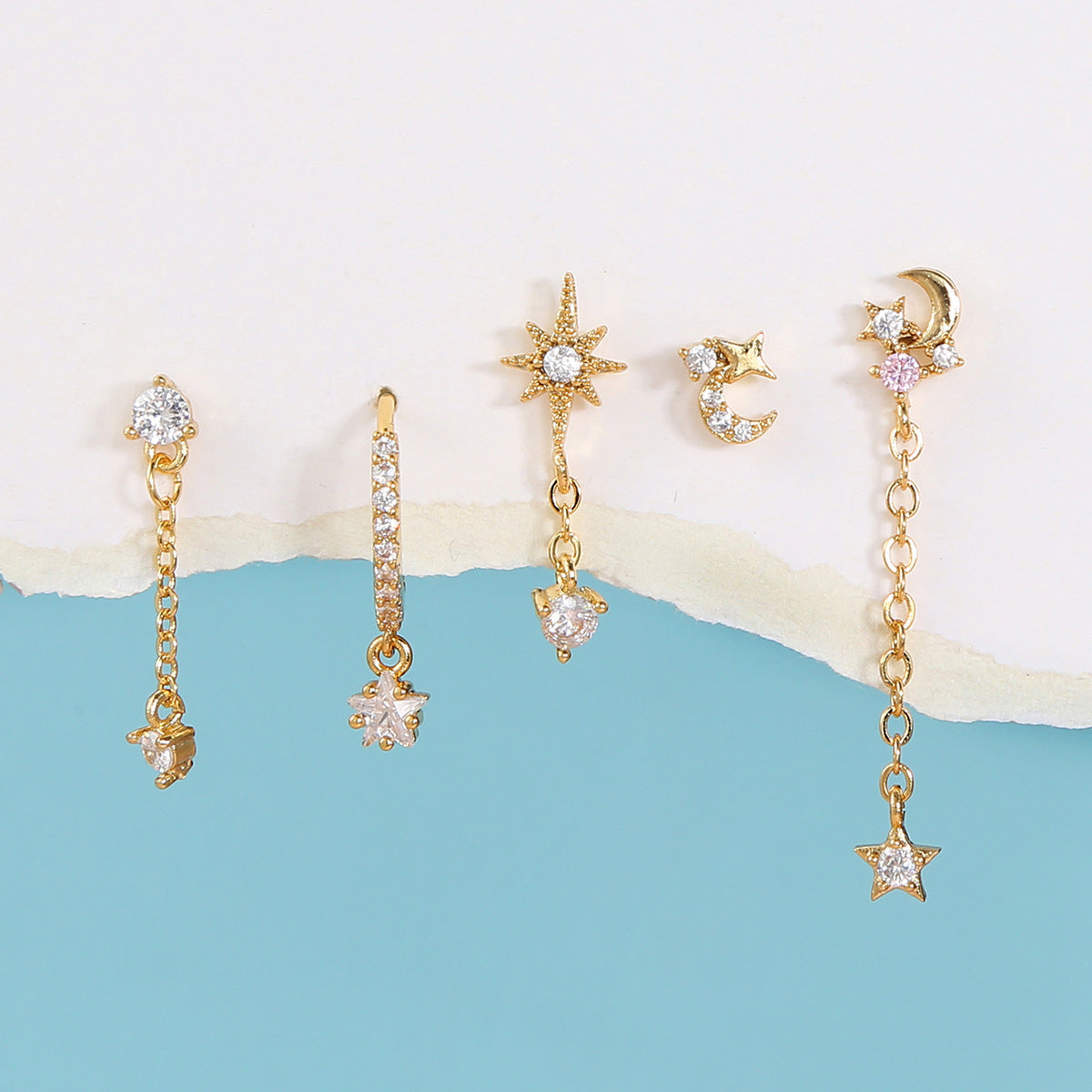 *Preorder: Drop Stone Earring Set*