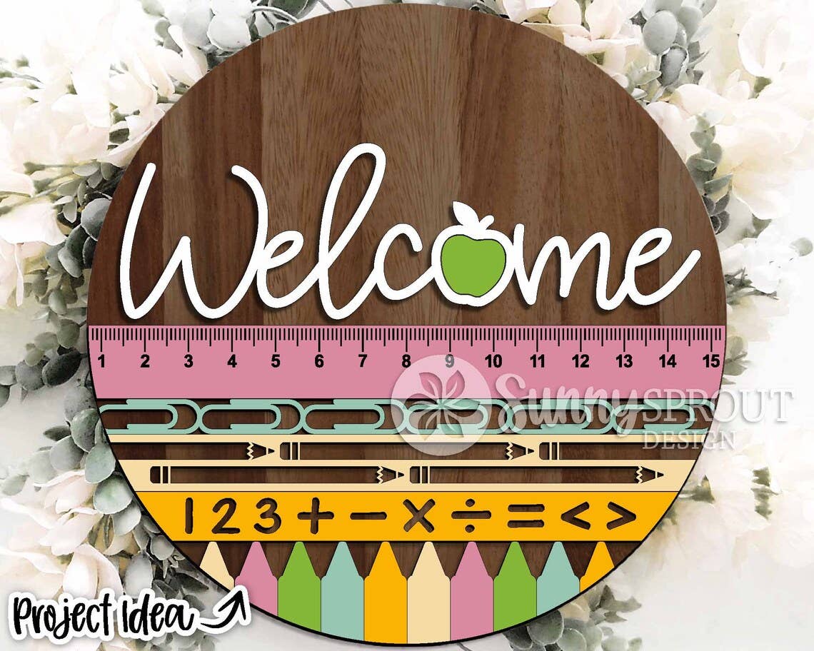 Welcome Classroom Door Hanger DiY