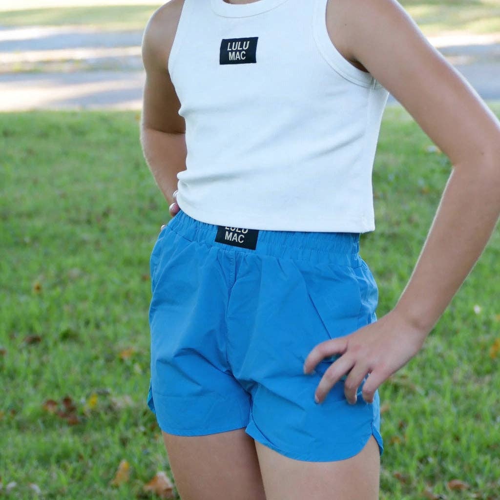 LULU MAC KIDS SHORTS -TEAL