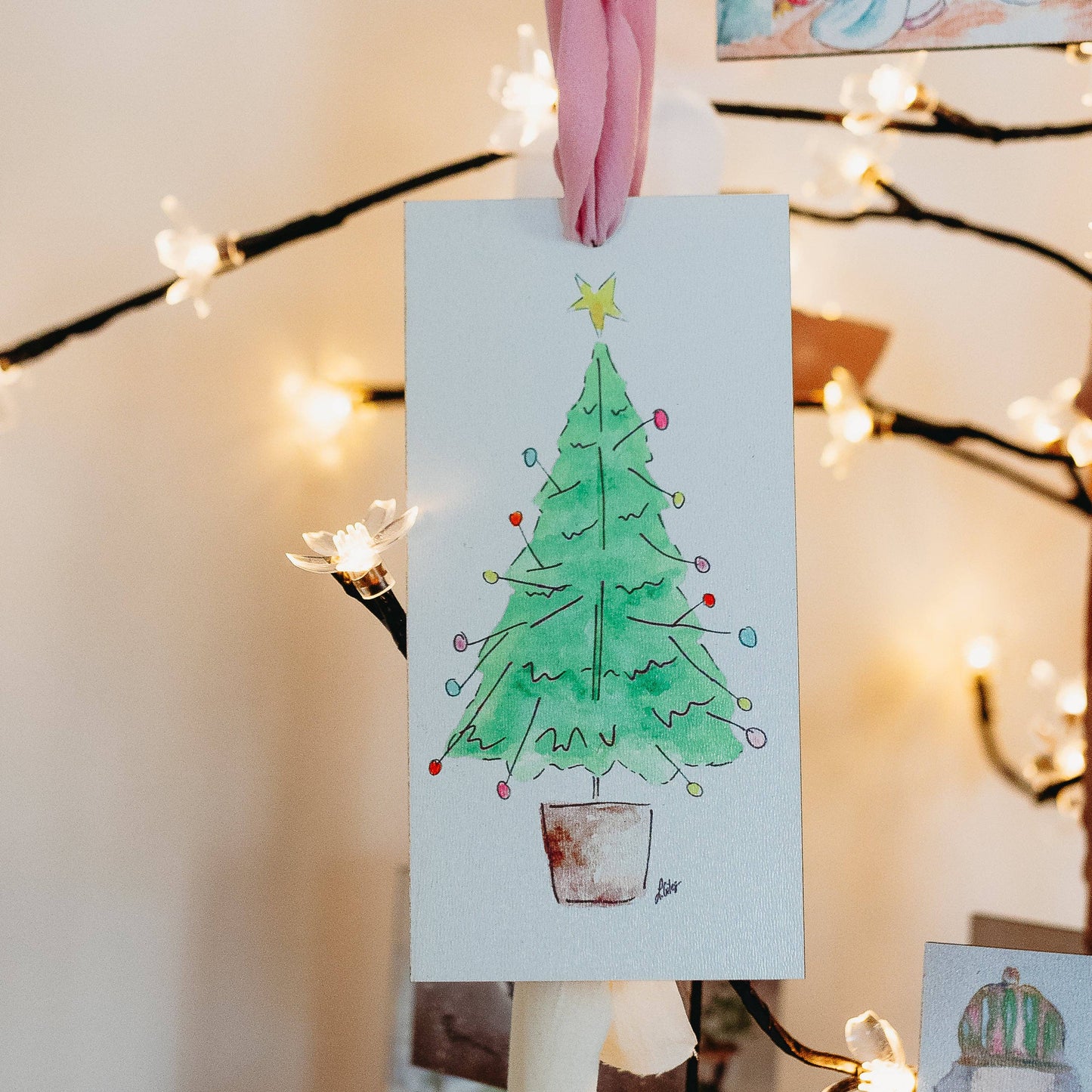 LAURA'S POTTED TREE ORNAMENT