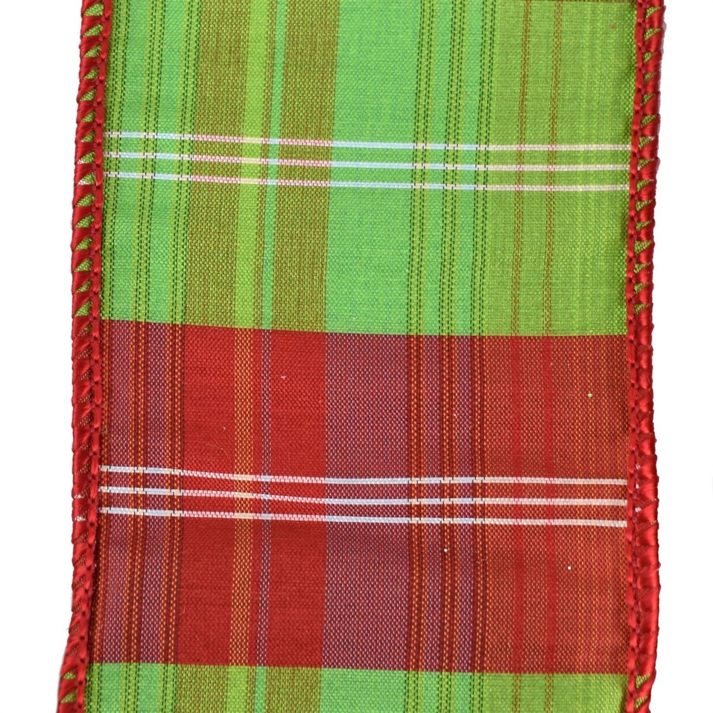 Happiest Christmas Plaid Ribbon - Red/Green