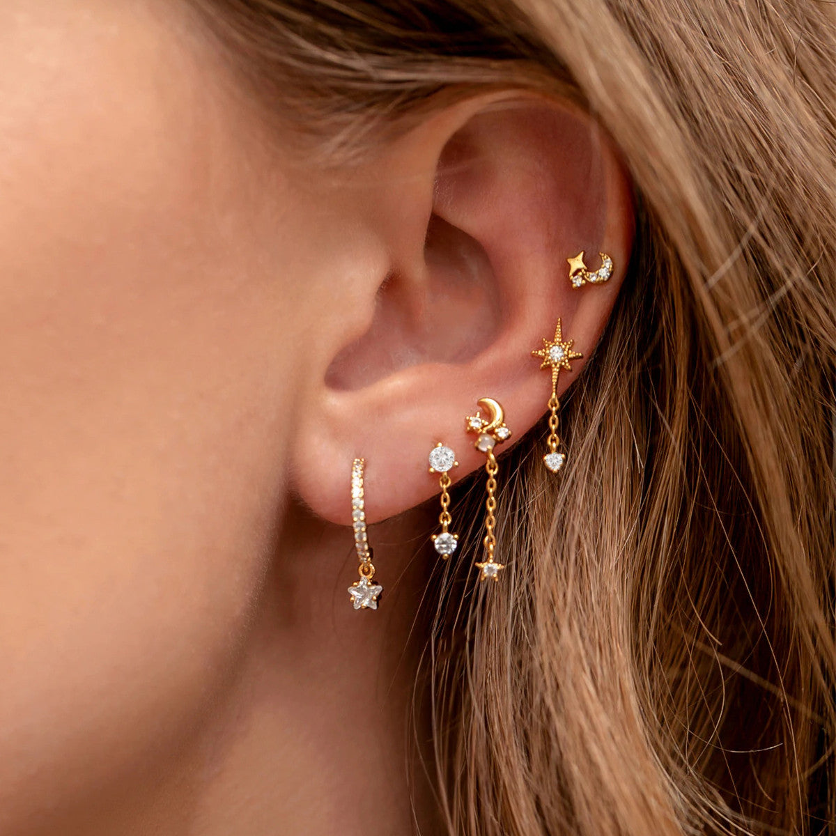 *Preorder: Drop Stone Earring Set*