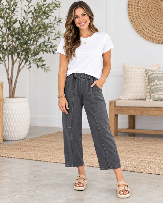 Mineral Wash Elastic Pants Full Run RTS