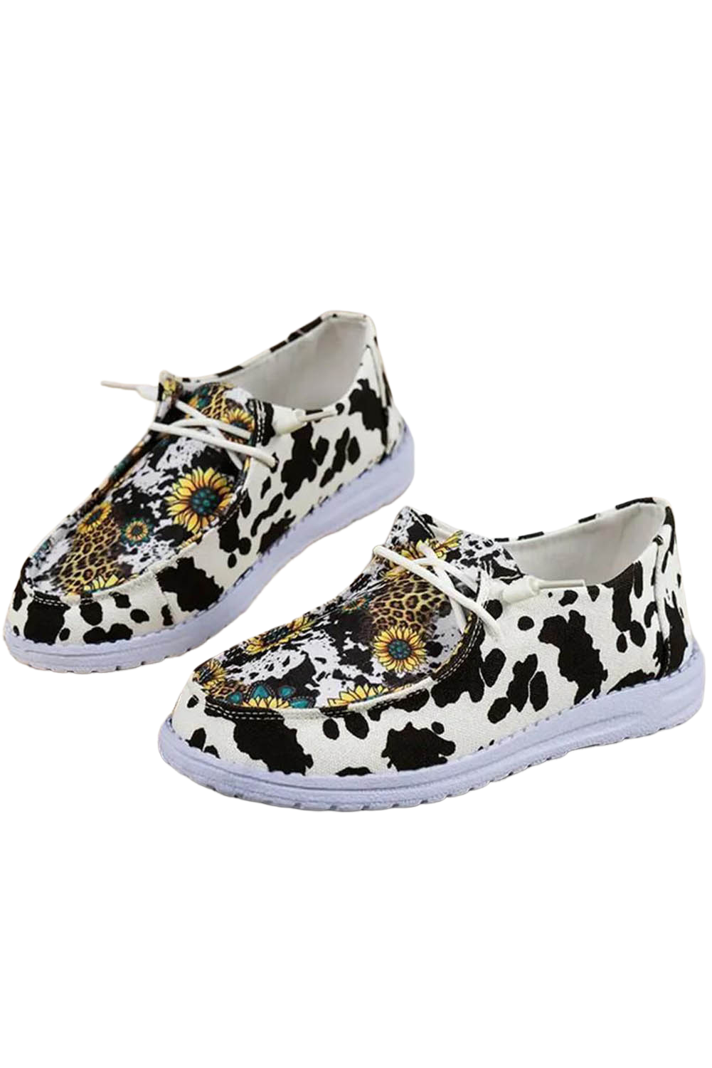 Casual Leopard Print Sunflower Sneakers