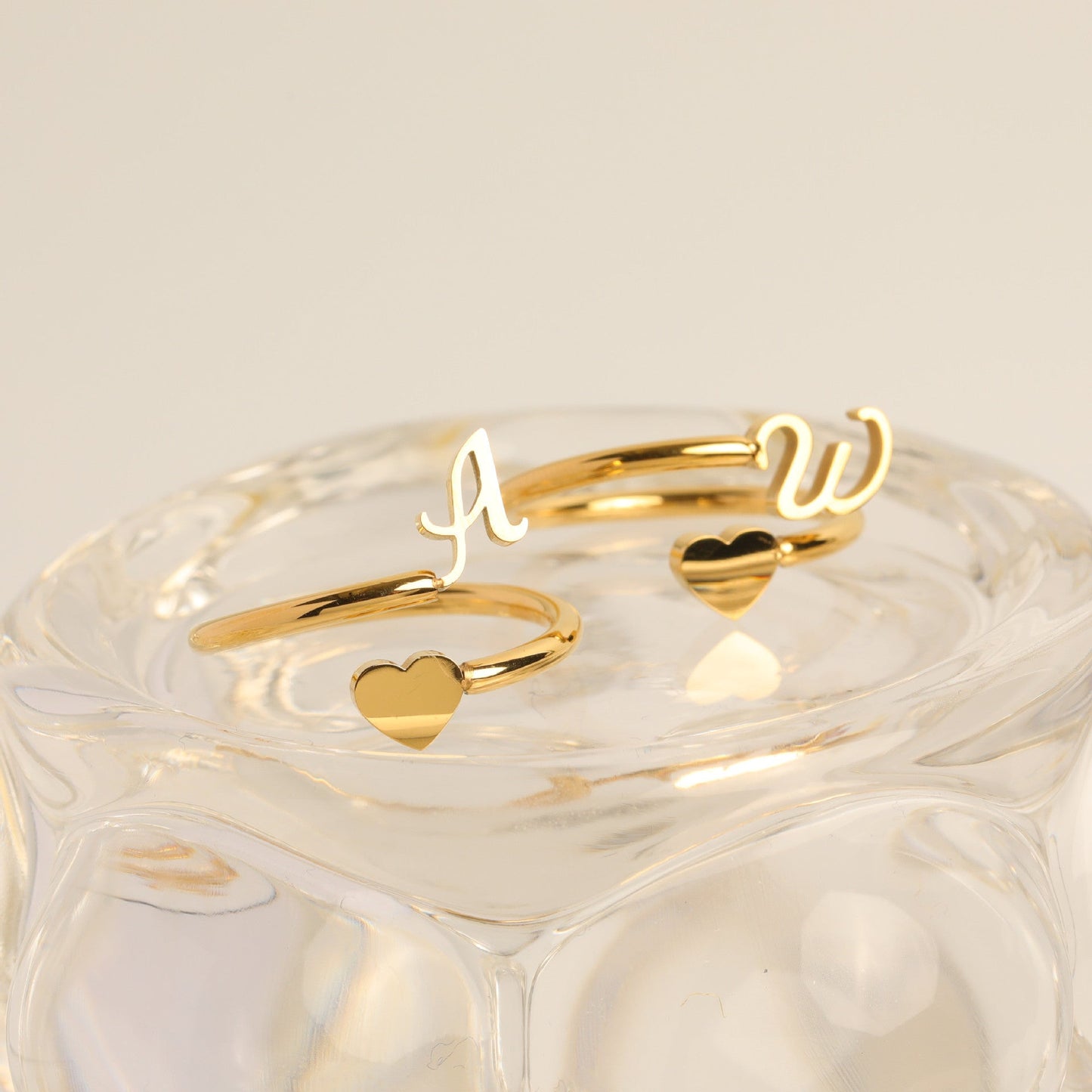 *Preorder: Stainless Initial Wrap Rings*