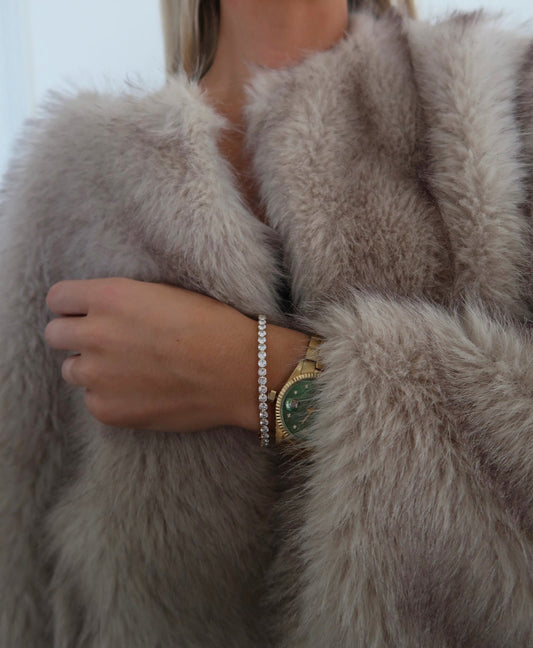 THICK STRETCHY TENNIS BRACELET