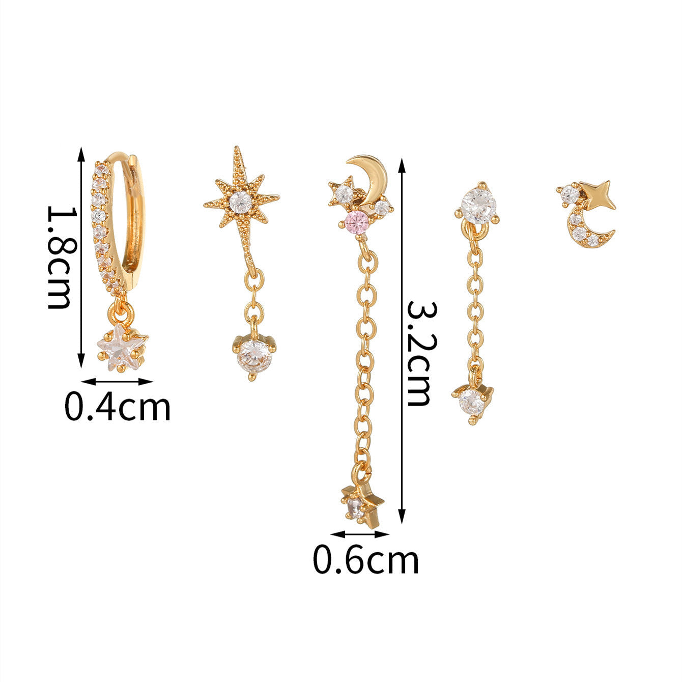 *Preorder: Drop Stone Earring Set*