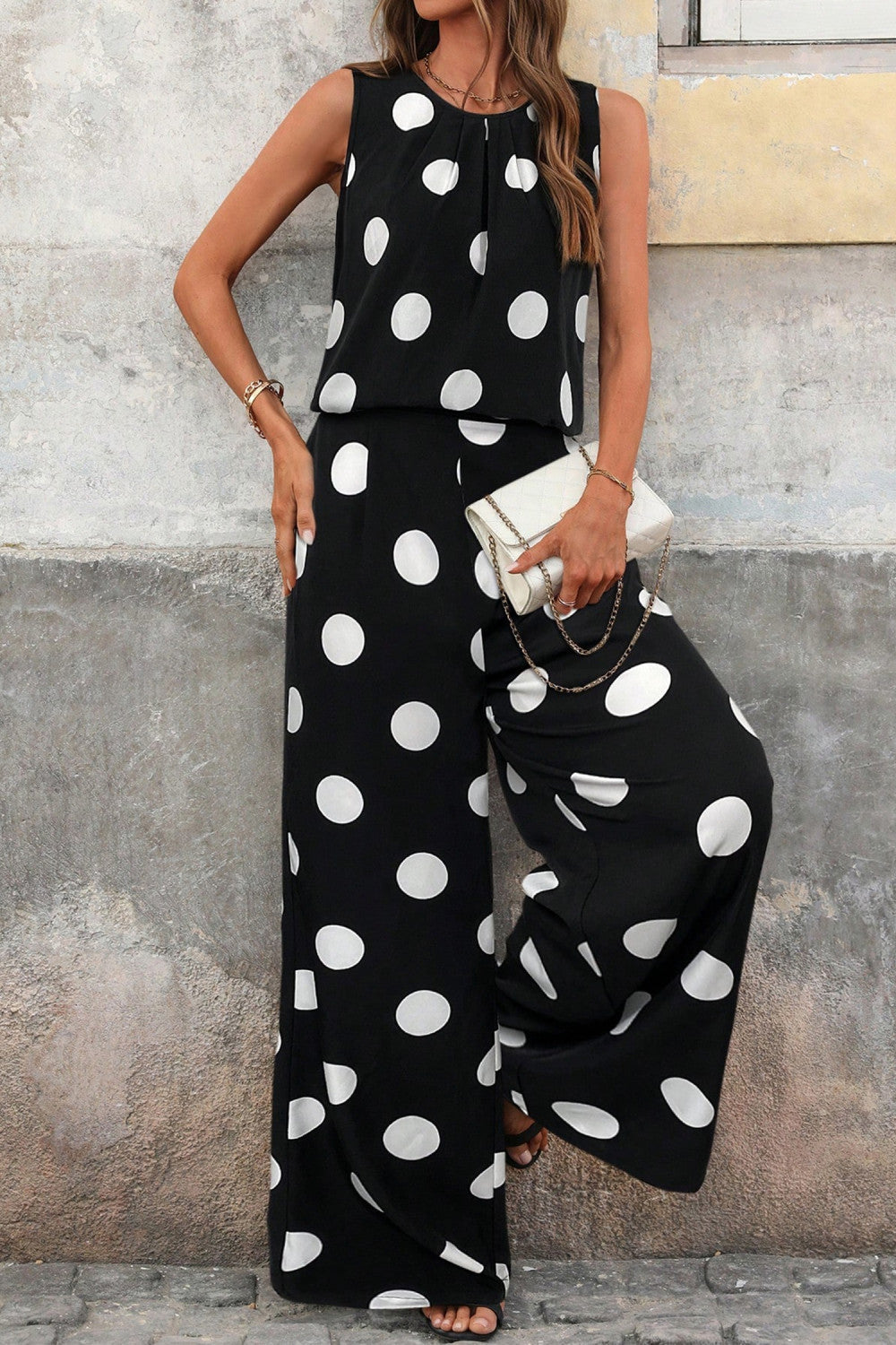 Black Polka Dot Outfit