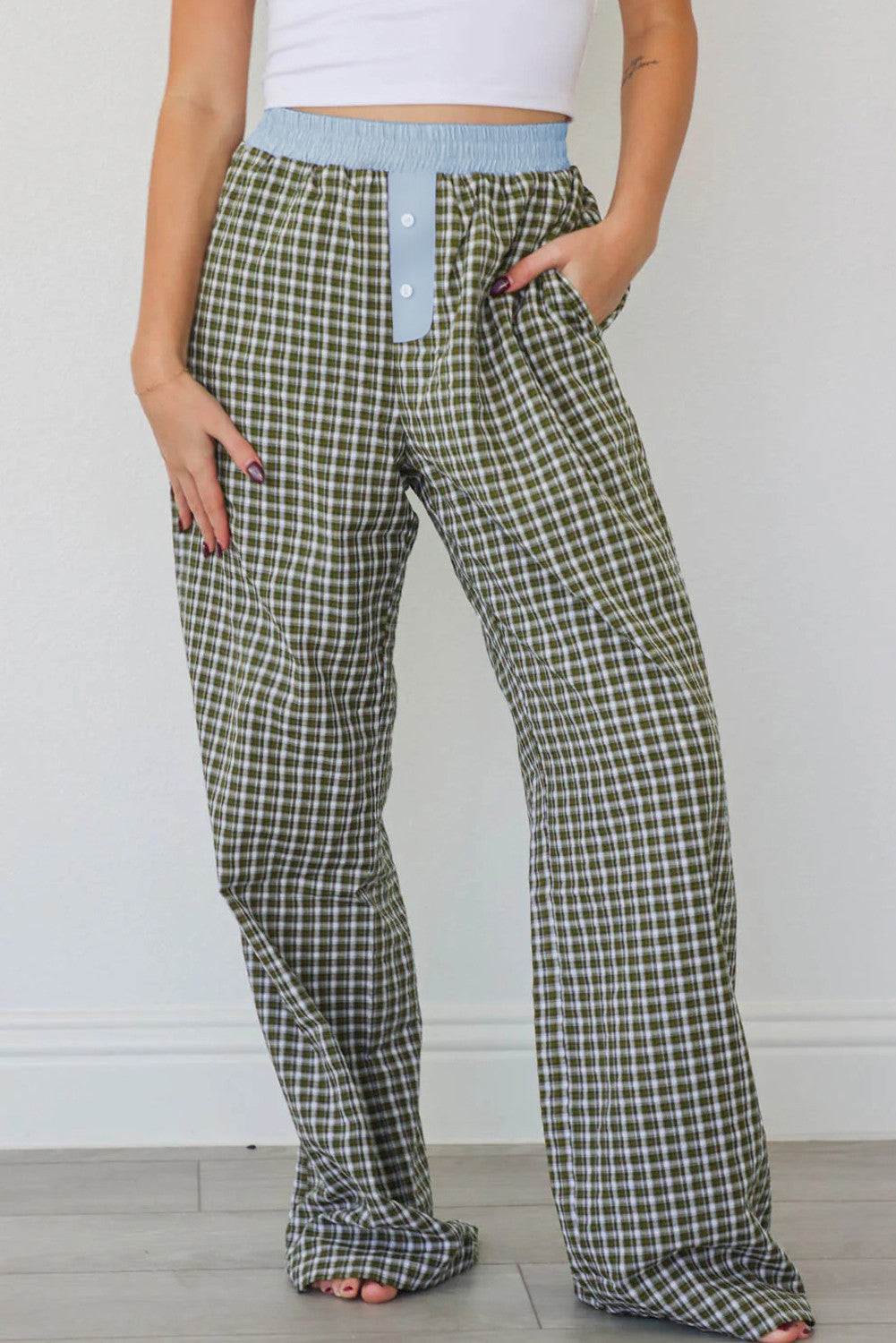 Brown Gingham Pants November.