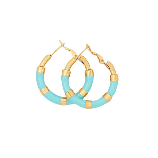 *Preorder: Stainless Pastel Hoops*