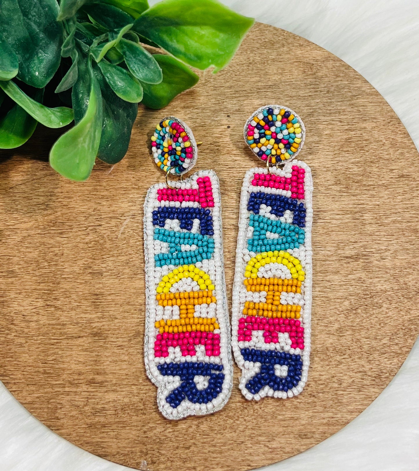 *RTS* Beaded Teacher Earrings
