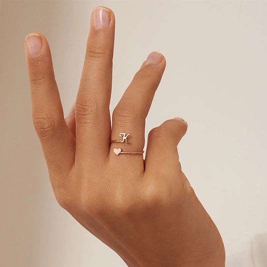 *Preorder: Stainless Initial Wrap Rings*