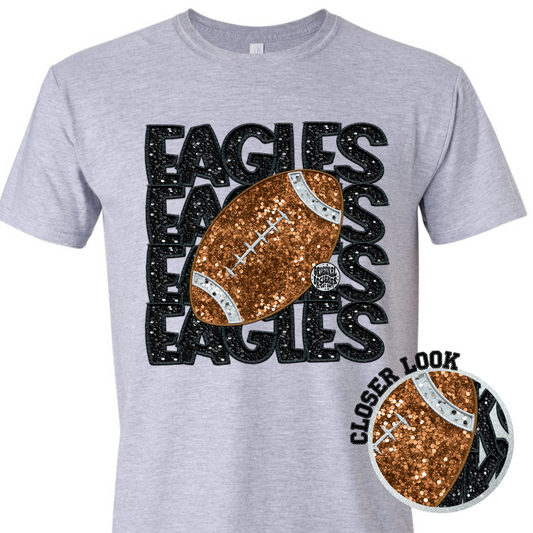 Bling Team Tee with Football