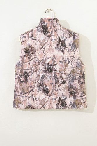 Brown Camo Puffer Vest