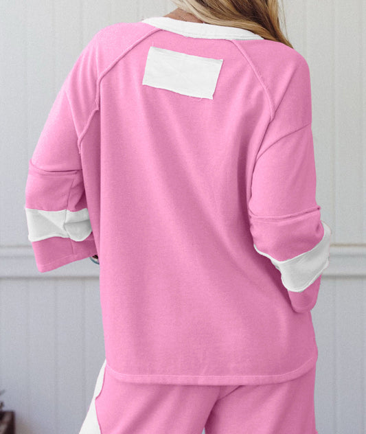 Flower Patched Raw Seam Set LT