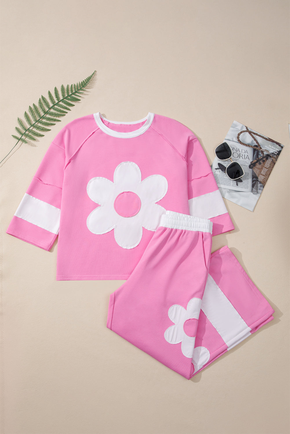 Flower Patched Raw Seam Set September.