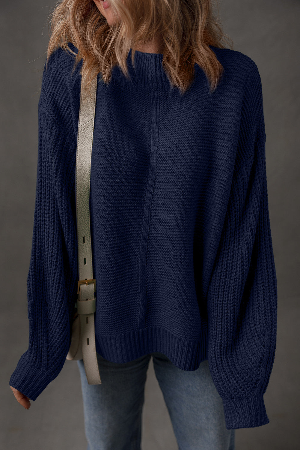 Front Seam Loose Sweater *TWO COLORS* FB