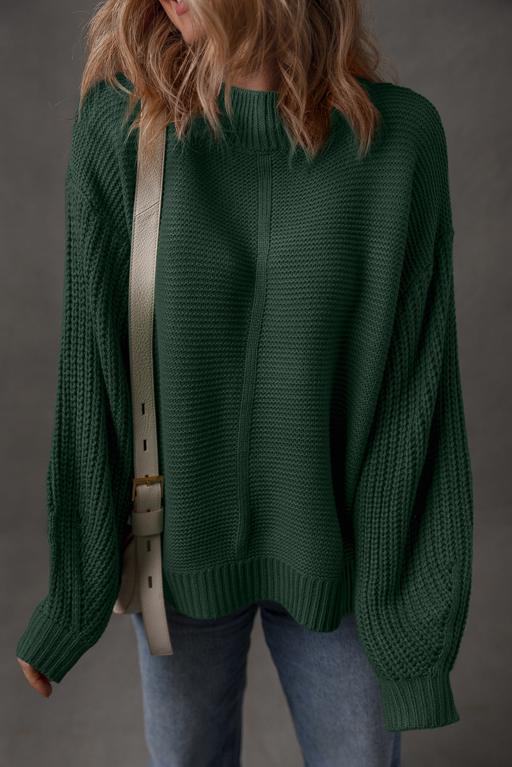 Front Seam Loose Sweater *TWO COLORS* FB