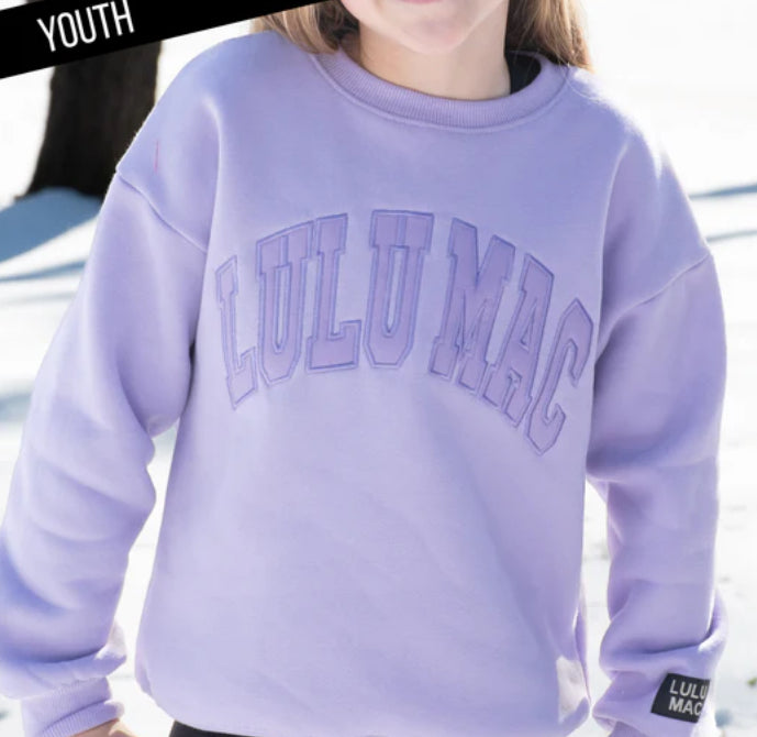 LULU MAC KIDS LAVENDER SWEATSHIRT