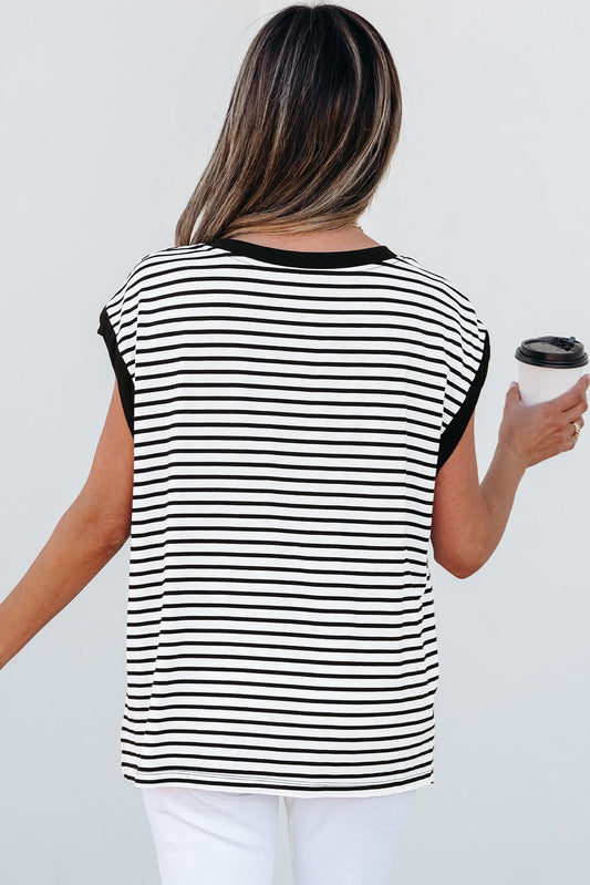 Striped Pocket Tank FB