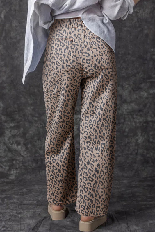 Leopard Print Jeans RTS