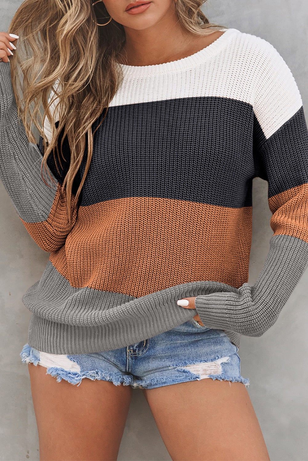 Colorblock Sweater FB