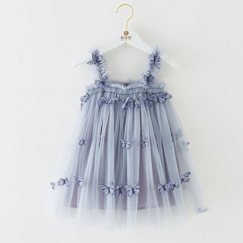 RTS: Butterfly & Flower Tulle Twirl Dress-