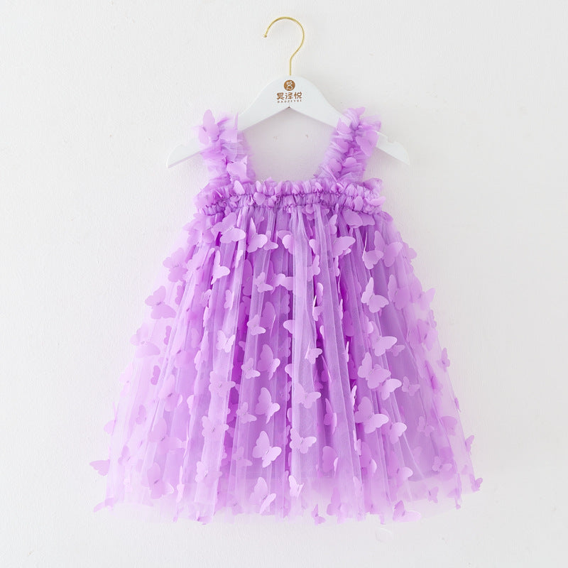 RTS: Butterfly & Flower Tulle Twirl Dress-