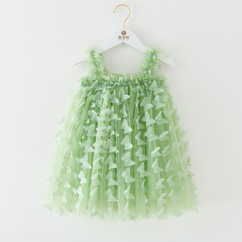 RTS: Butterfly & Flower Tulle Twirl Dress-