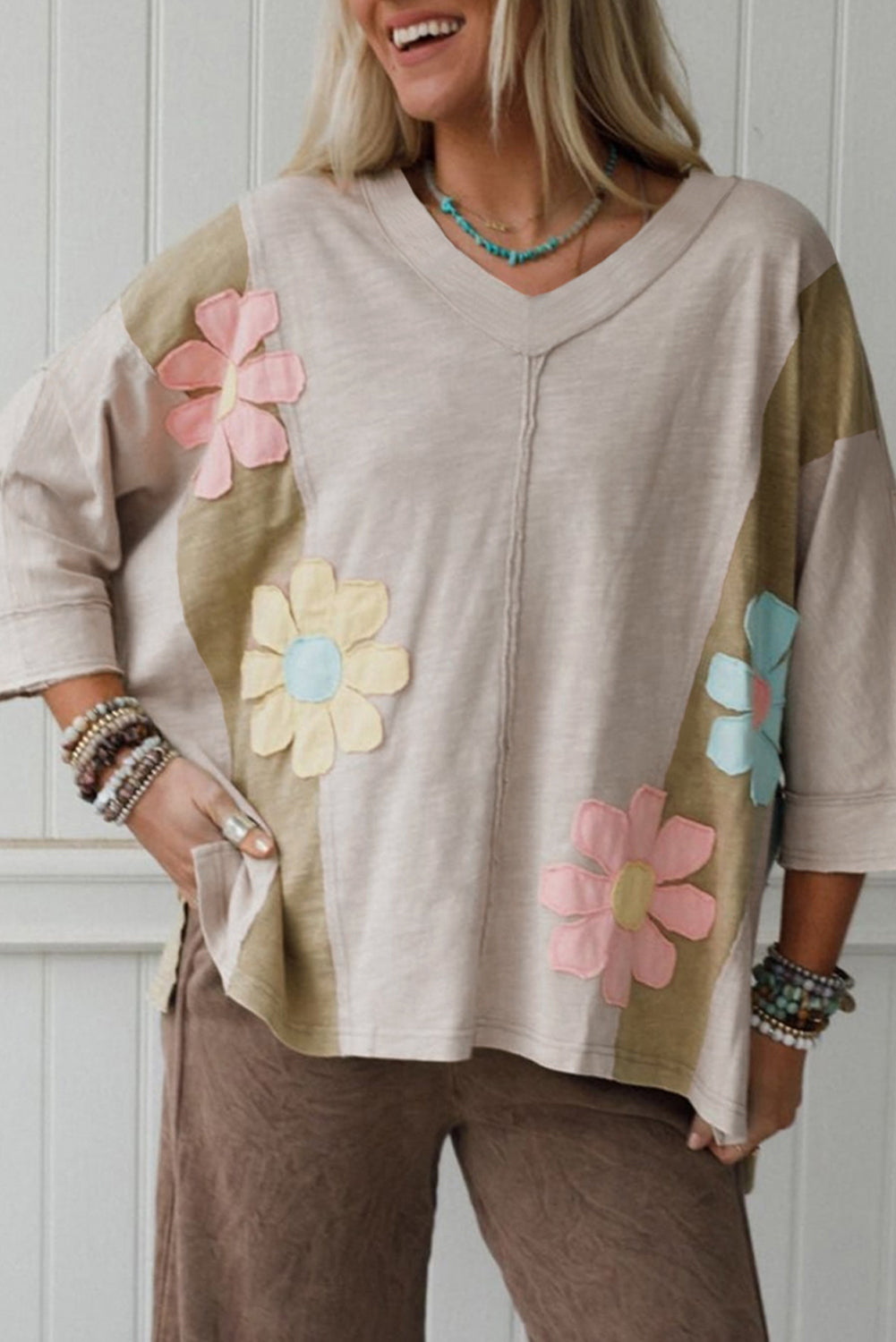 Flower Patch Oversized Top RTS