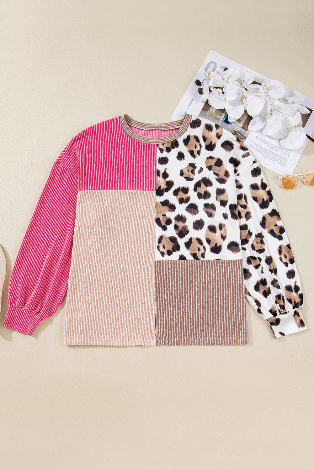 Ribbed Patchwork Plus Top November.