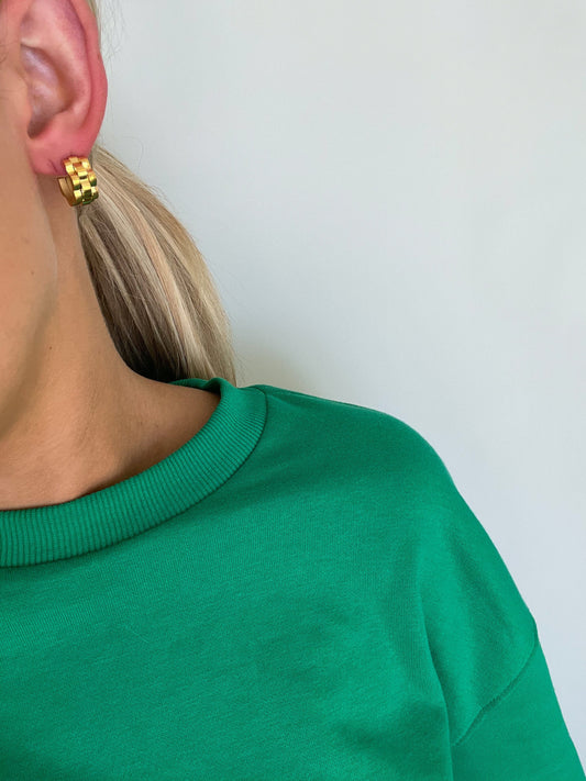 SMALL GOLD ROLLY HOOPS